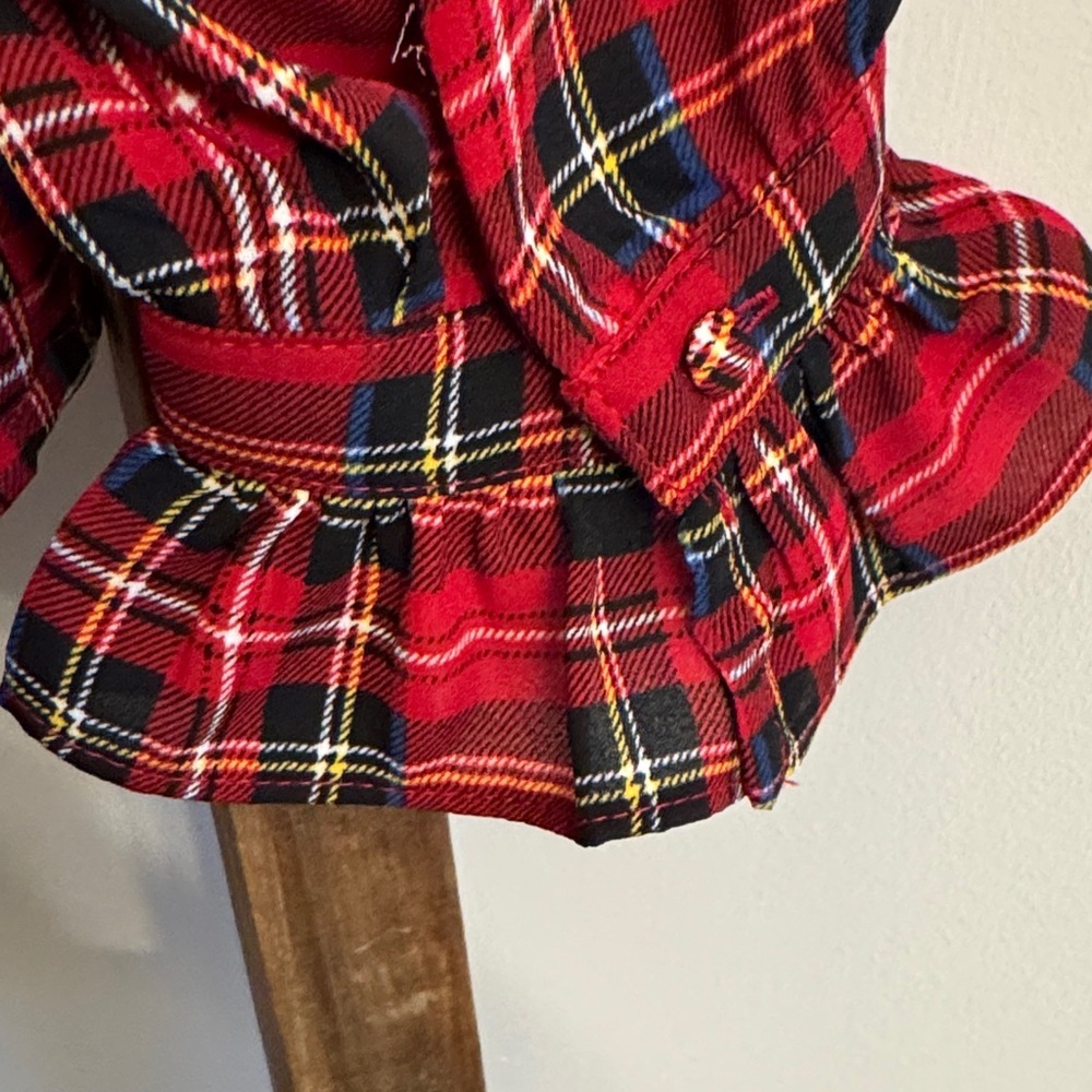 Cider Red Plaid Blouse - Picture 6 of 6